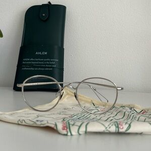 Ahlem Eyewear Place de L'Opéra glasses in white gold